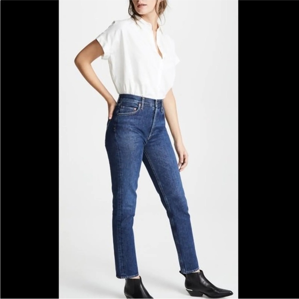 Agolde High Rise Blue Jeans